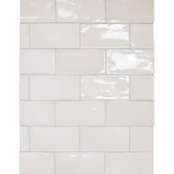 Aelle Carrelage Carrelage mur effet zellige blanc 7,5x15 cm MANACOR WHITE- Carrelage Mural Uni|Carrelage Mural Pour Cuisine