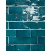 Aelle Carrelage Carrelage mur effet zellige bleu turquoise 7,5x15 cm MANACOR GLACIER- Carrelage Mural Uni|Carrelage Mural Pour Douche