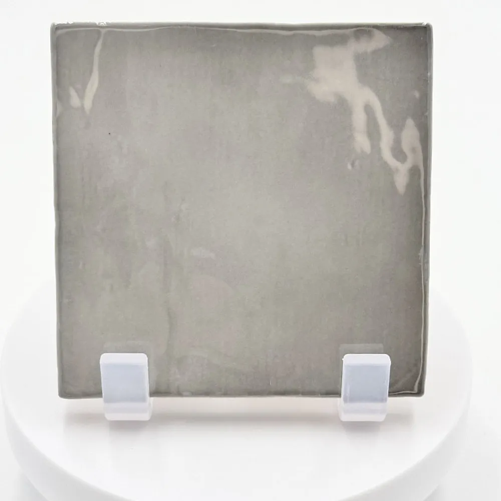 Aelle Carrelage Carrelage Mural Uni|Carrelage Mural Pour Wc<Carrelage mur effet zellige gris 10x10 cm MANACOR MERCURY GREY