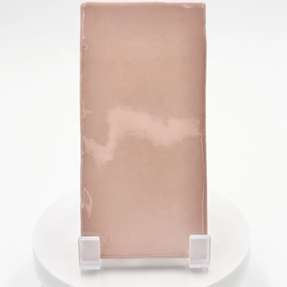 Aelle Carrelage Carrelage Mural Uni|Carrelage Mural Pour Cuisine<Carrelage mur effet zellige rose 7,5x15 cm MANACOR BLUSH PINK