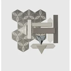 Aelle Carrelage Carrelage mur effet zellige bejmat gris anthracite 13,2x13,2 cm ARTISAN GRAPHITE- Carrelage Mural Uni|Carrelage Mural Pour Wc