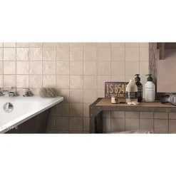 Aelle Carrelage Carrelage Mural Pour Pièce À Vivre|Carrelage Mural Uni<Carrelage mur effet zellige bejmat satiné beige 10x10 cm MALLORCA CREAM