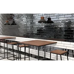 Aelle Carrelage Carrelage Mural Uni<Carrelage mur effet zellige noir 6,5x26,6 cm CROMIA26 ACCIAIO