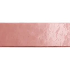 Aelle Carrelage Carrelage mur effet zellige bejmat rose 6,5x20 cm ARTISAN ROSE MALLOW- Carrelage Mural Uni