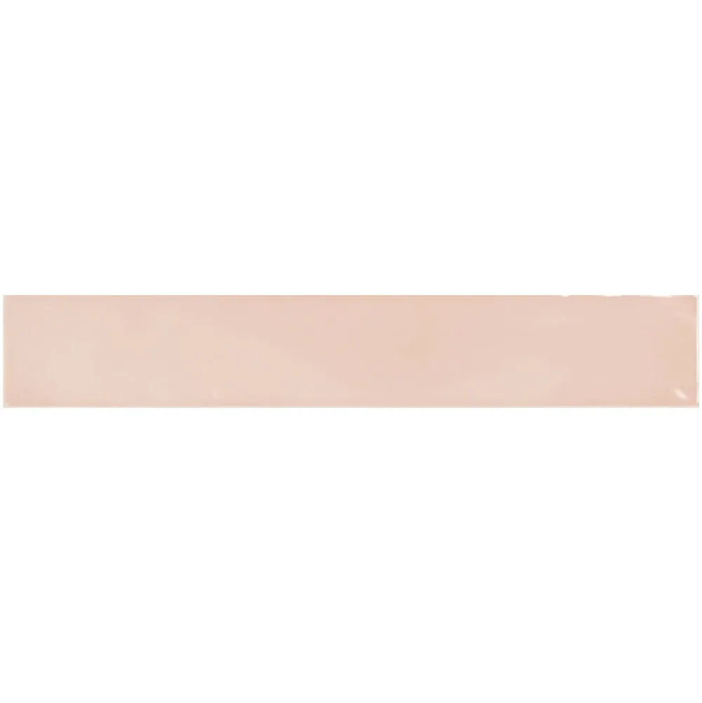 Aelle Carrelage Carrelage Mural Uni|Carrelage Mural Pour Cuisine<Carrelage mur effet zellige rose 6,5x40 cm MANACOR BLUSH PINK