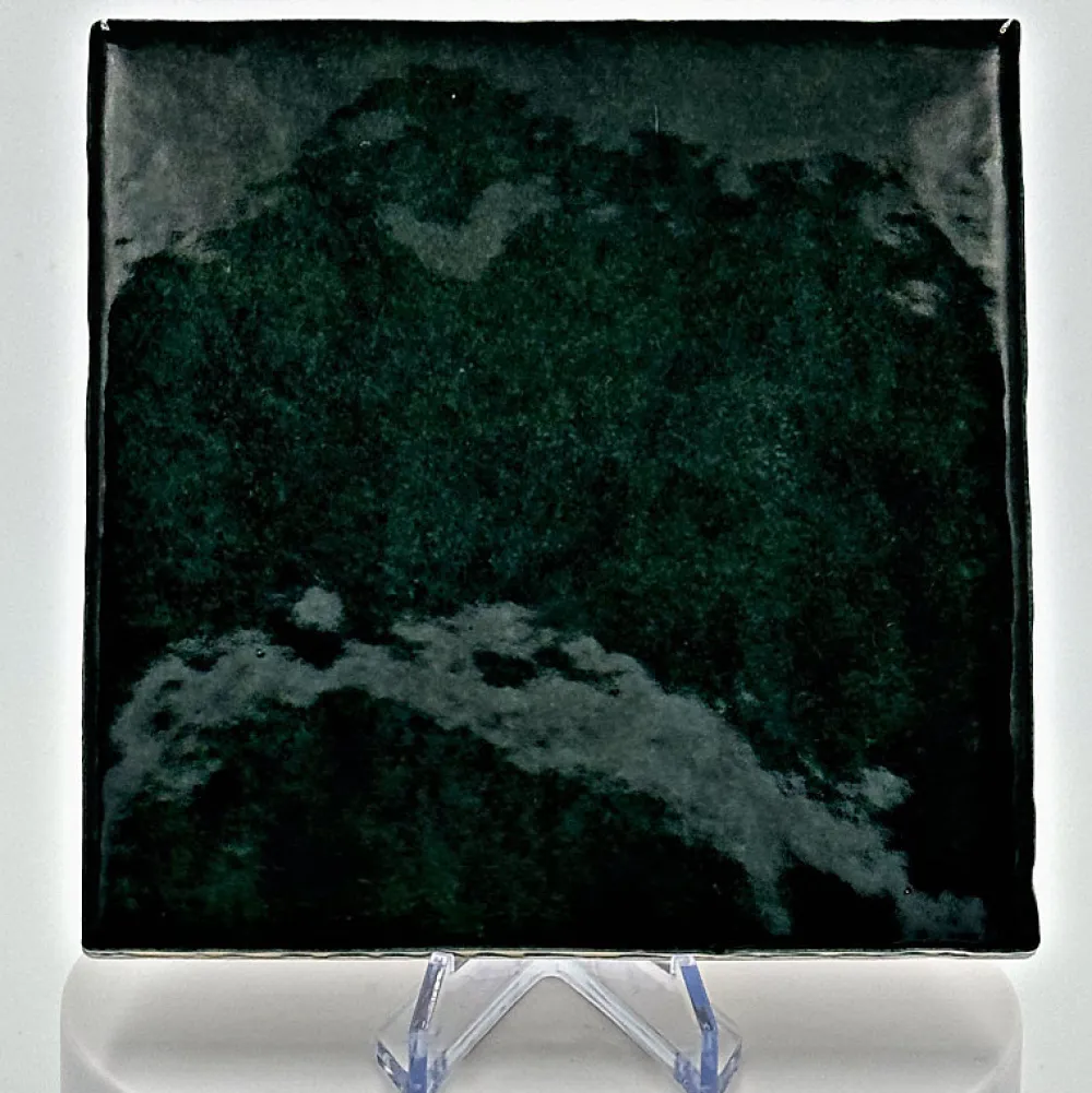 Aelle Carrelage Carrelage mur effet zellige bejmat vert 13,2x13,2 cm ARTISAN MOSS GREEN- Carrelage Mural Uni