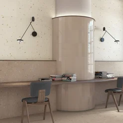 Eiffel art construction Faïence Pour Cuisine|Faïence Pour Salle De Bains<Carrelage mur faience effet terrazzo 32x99 cm Croccante Topping-R Avellana(vendu par boite de 1.27m2)