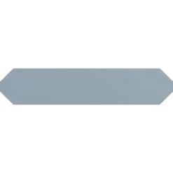Aelle Carrelage Carrelage mur faience forme navette 5x25 cm mate LANSE BLUE- Faïence Pour Cuisine|Faïence Unie