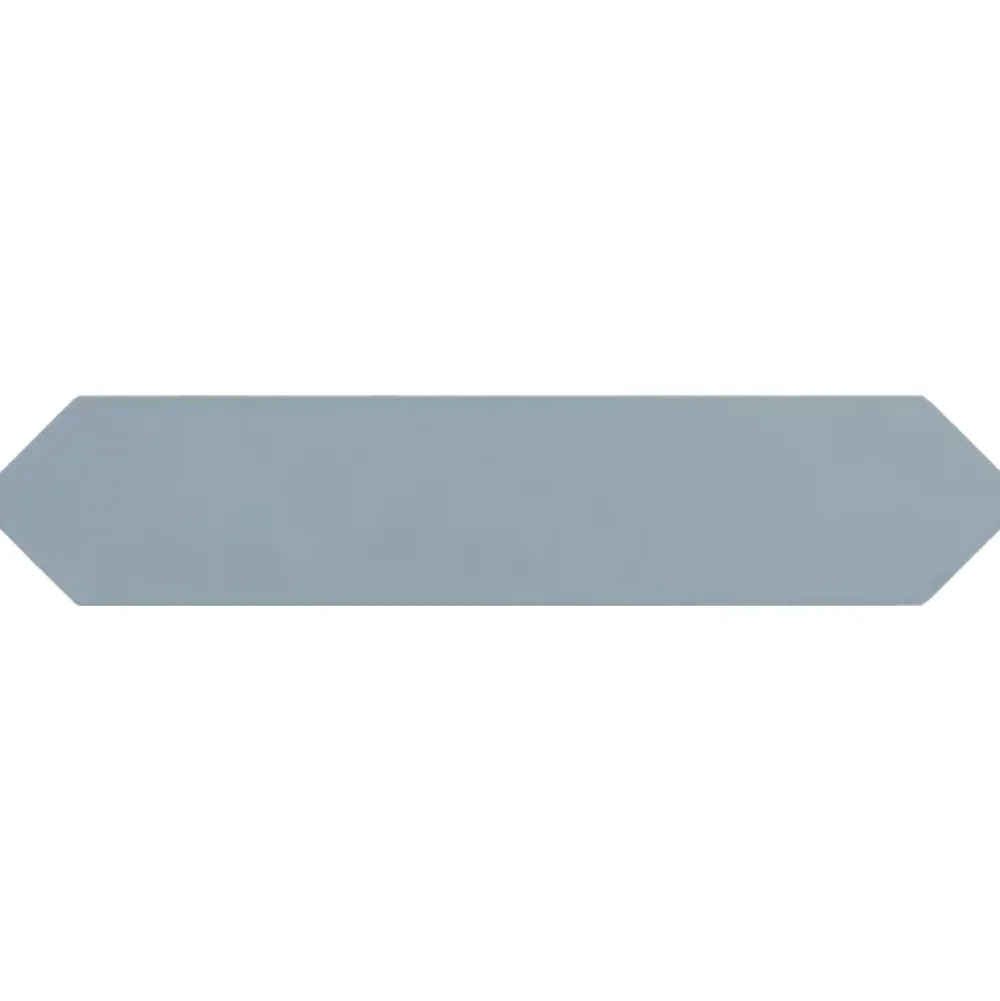 Aelle Carrelage Carrelage mur faience forme navette 5x25 cm mate LANSE BLUE- Faïence Pour Cuisine|Faïence Unie