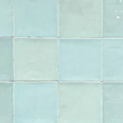 Lux Mosaic Carrelage mur intérieur/exterieur. Grès cérame Zellige Vert Menthe 12x12 cm x ép 8,3 mm- Faïence Pour Cuisine|Faïence Pour Pièce À Vivre