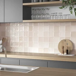 Lux Mosaic Faïence Pour Cuisine<Carrelage mur intérieur/exterieur. Grès cérame Zellige Ivoire 12x12 cm x ép 8,3 mm
