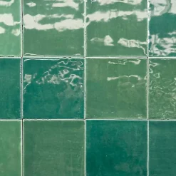 Lux Mosaic Faïence Pour Pièce À Vivre|Faïence Pour Salle De Bains<Carrelage mur intérieur/exterieur. Grès cérame Zellige Vert 12x12 cm x ép 8,3 mm