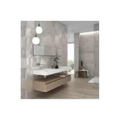 Aelle Carrelage Carrelage Mural Effet Béton|Carrelage Mural Pour Douche<Carrelage mur moderne décor paillette gris 25x75 cm MATERIKA DECOR A&B