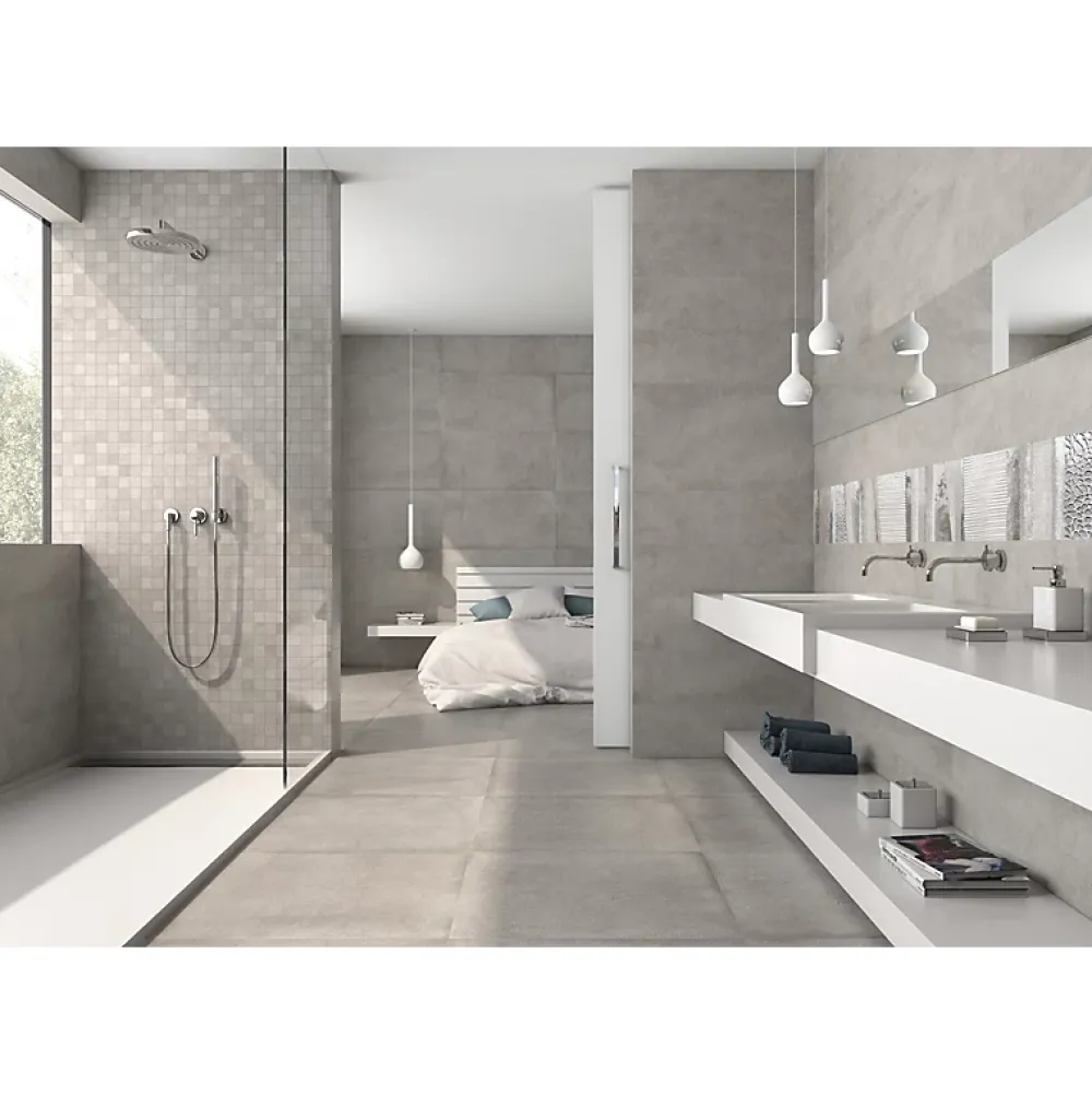 Aelle Carrelage Carrelage Mural Effet Béton|Carrelage Mural Pour Wc<Carrelage mur moderne gris 25x75 cm MATERIKA GREY WALL -25x75cm