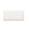 Aelle Carrelage Carrelage mur métro parisien relief effet marbre blanc mate 7,5x15 cm METRO CARRARA- Carrelage Mural Effet Marbre