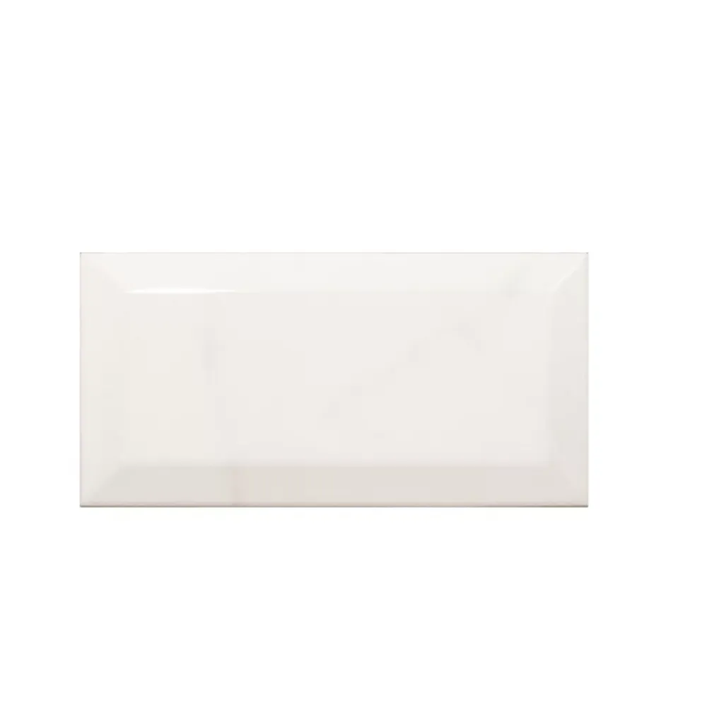 Aelle Carrelage Carrelage mur métro parisien relief effet marbre blanc mate 7,5x15 cm METRO CARRARA- Carrelage Mural Effet Marbre