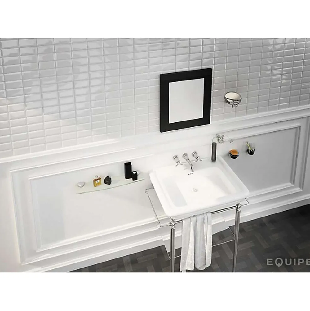 Eiffel art construction Carrelage Mural Uni<Carrelage mur relief métro parisien uni blanc brillant 10x20 cm METRO WHITE