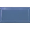 Eiffel art construction Carrelage mur relief métro parisien uni bleu brillant 7,5x15 cm METRO BLUE- Carrelage Mural Uni|Carrelage Mural Pour Cuisine