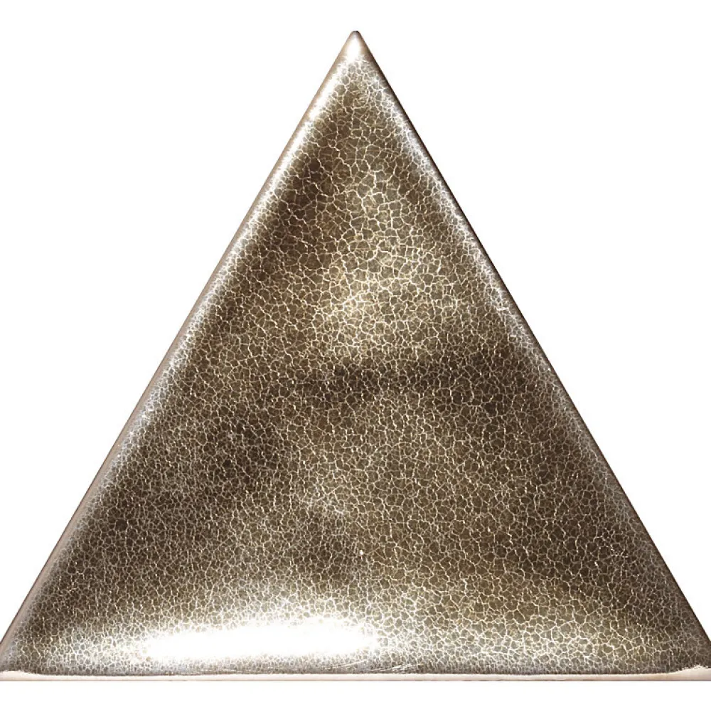 Aelle Carrelage Carrelage Mural Uni<Carrelage mur trianguaire effet zellige or métal 13,2x11,4 cm 3LATI ORO