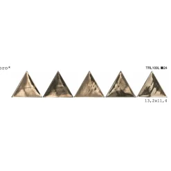 Aelle Carrelage Carrelage Mural Uni<Carrelage mur trianguaire effet zellige or métal 13,2x11,4 cm 3LATI ORO