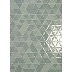 Aelle Carrelage Carrelage mur trianguaire effet zellige vert d'eau 13,2x11,4 cm 3LATI AQUAMARINA- Carrelage Mural Uni
