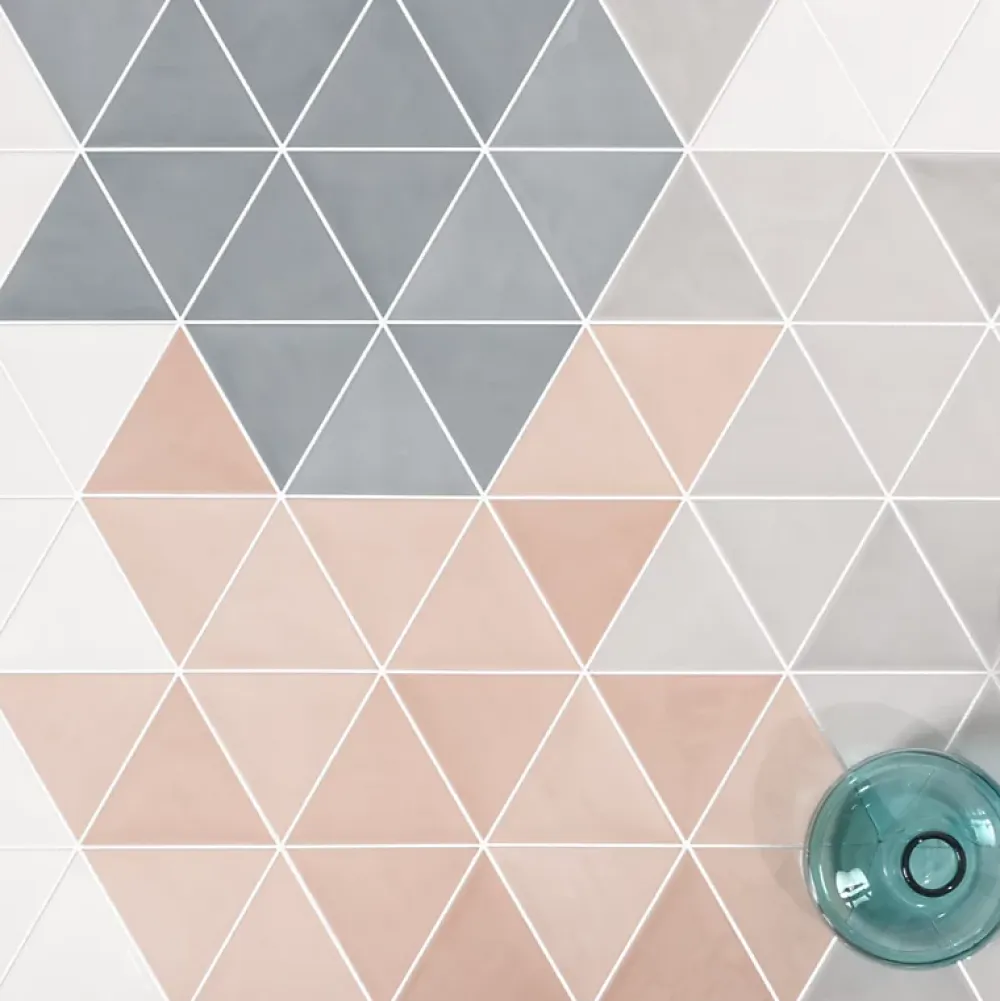 Aelle Carrelage Carrelage Mural Uni<Carrelage mur trianguaire effet zellige rose 13,2x11,4 cm 3LATI ROSA
