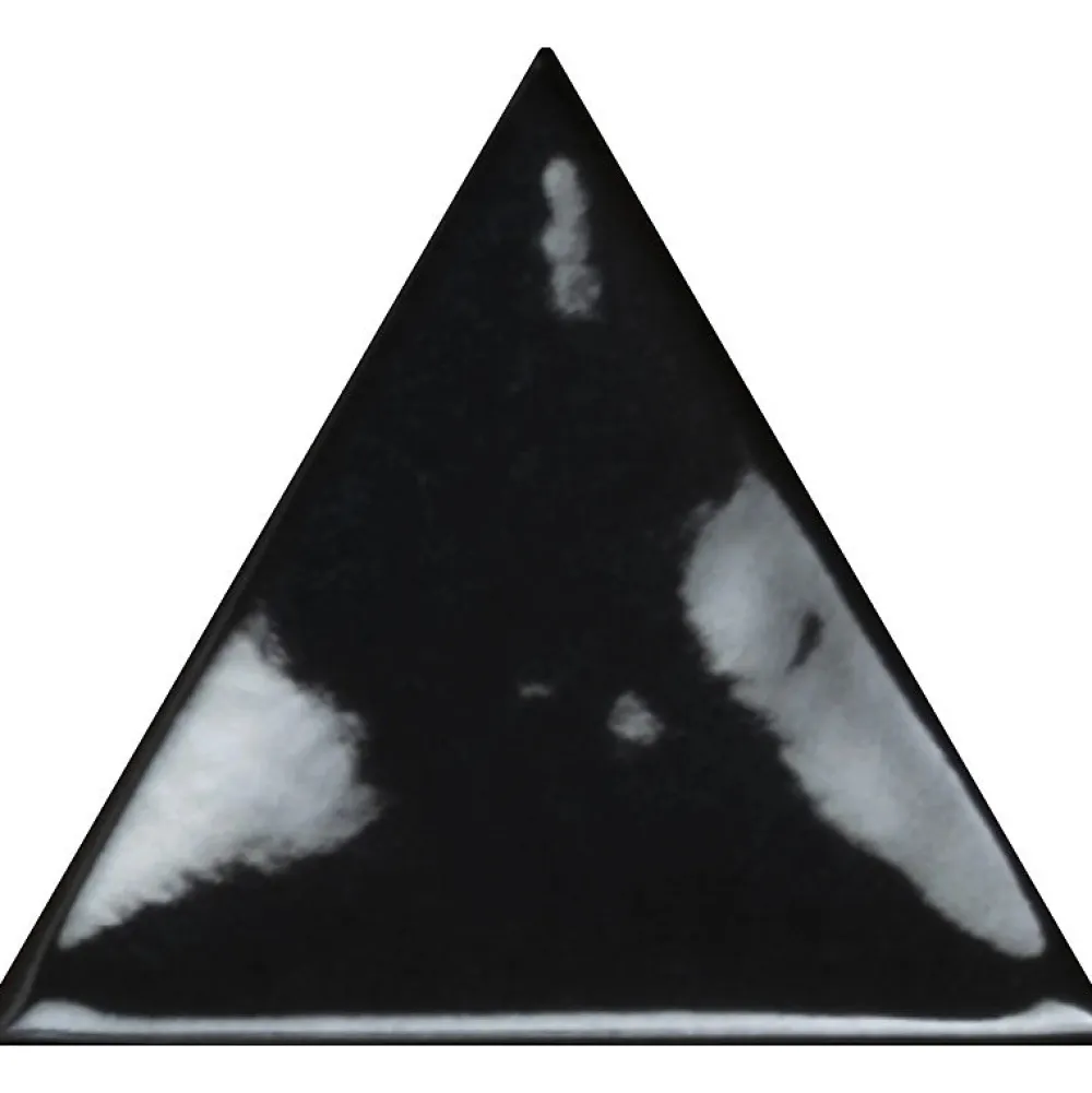 Aelle Carrelage Carrelage Mural Uni|Carrelage Mural Pour Wc<Carrelage mur trianguaire effet zellige noir métal 13,2x11,4 cm 3LATI RIFLESSI