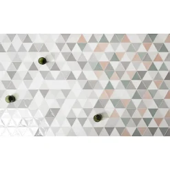 Aelle Carrelage Carrelage mur trianguaire effet zellige gris claire 13,2x11,4 cm 3LATI GRIGIO CHIARO- Carrelage Mural Uni