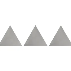 Aelle Carrelage Carrelage mur trianguaire effet zellige gris 13,2x11,4 cm 3LATI GRIGIO SCURO- Carrelage Mural Uni