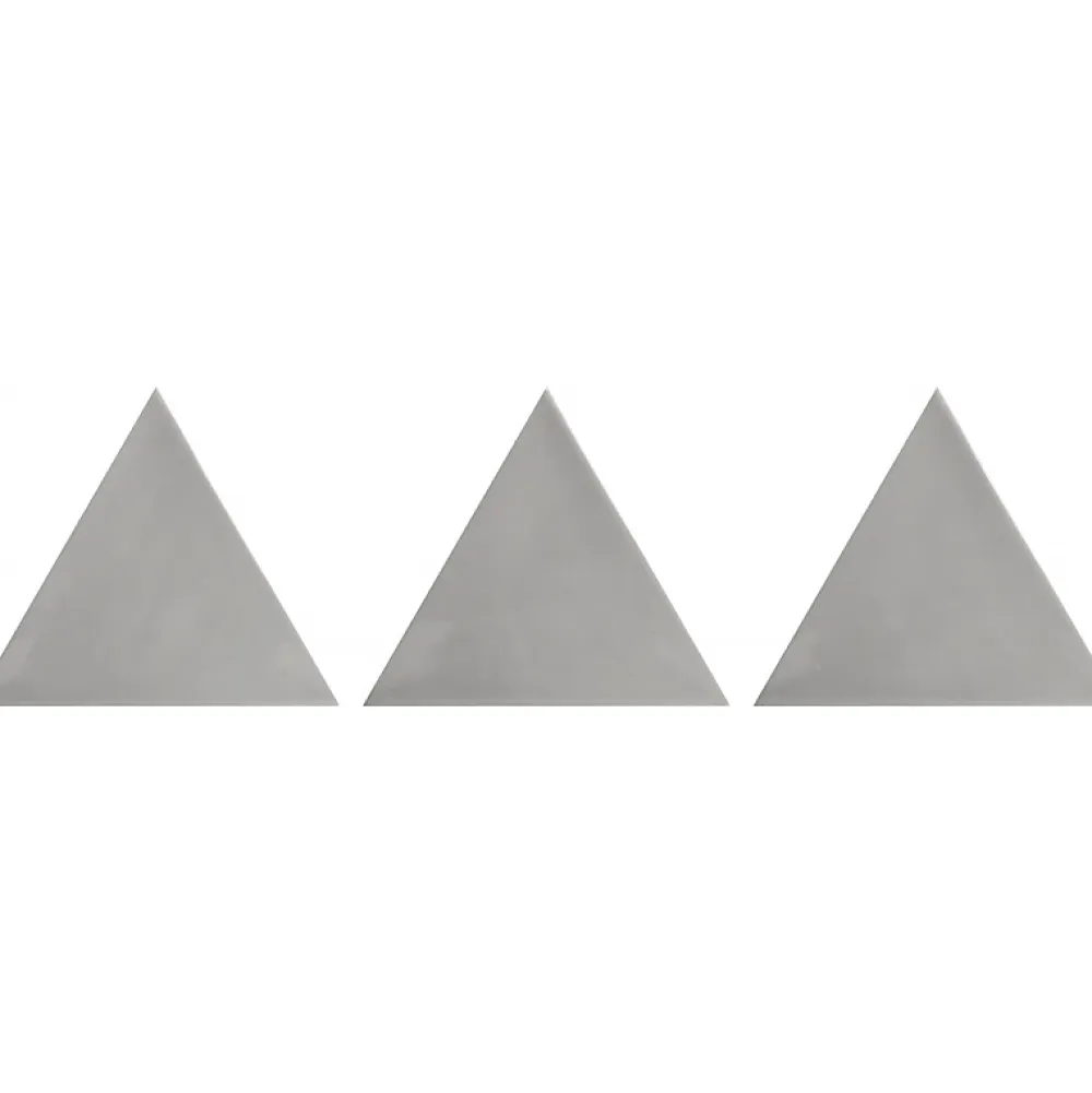 Aelle Carrelage Carrelage mur trianguaire effet zellige gris 13,2x11,4 cm 3LATI GRIGIO SCURO- Carrelage Mural Uni