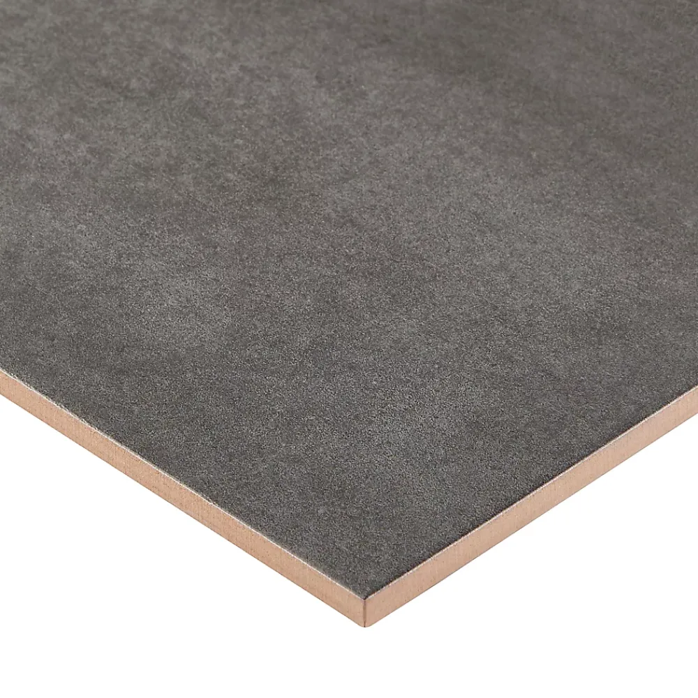 GoodHome Carrelage mural anthracite grès cérame émaillé L.60 x l.20 cm x ép.8,3 mm, Konkrete- Carrelage Mural Effet Béton|Carrelage Mural Pour Salle De Bains