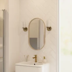 GoodHome Carrelage mural blanc brillant effet métro L.20 x l.10 cm x ép.7,3 mm, Trentie- Carrelage Mural Uni|Carrelage Mural Pour Douche