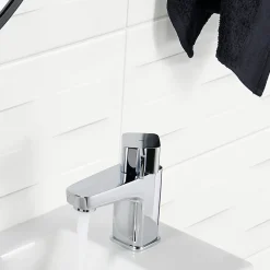 GoodHome Carrelage Mural Uni|Carrelage Mural Pour Salle De Bains<Carrelage mural blanc mat décor 3D L.60 x l.20 cm x ép.8,3 mm, Plain