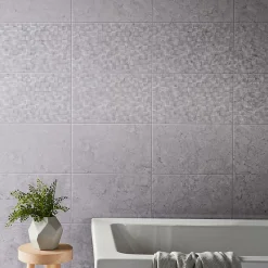 Carrelage mural effet marbre gris décor petits carreaux L.40 x l.25 cm x ép.8,3 mm, Ideal Marble- Carrelage Mural Effet Marbre