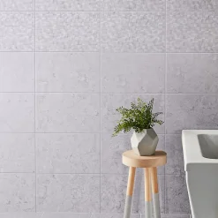 Carrelage mural effet marbre gris décor petits carreaux L.40 x l.25 cm x ép.8,3 mm, Ideal Marble- Carrelage Mural Effet Marbre