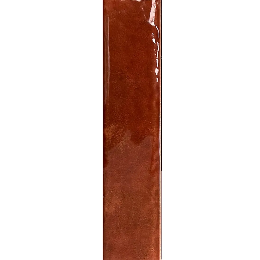 Allocarrelage Carrelage Mural Effet Zellige Rouge 6,5x29,8 Monpelli Wine Mix -- Carrelage Mural Pour Pièce À Vivre|Carrelage Mural Pour Salle De Bains