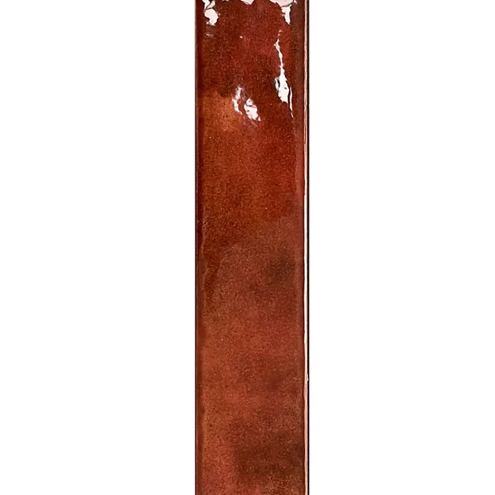 Allocarrelage Carrelage Mural Effet Zellige Rouge 6,5x29,8 Monpelli Wine Mix -- Carrelage Mural Pour Pièce À Vivre|Carrelage Mural Pour Salle De Bains