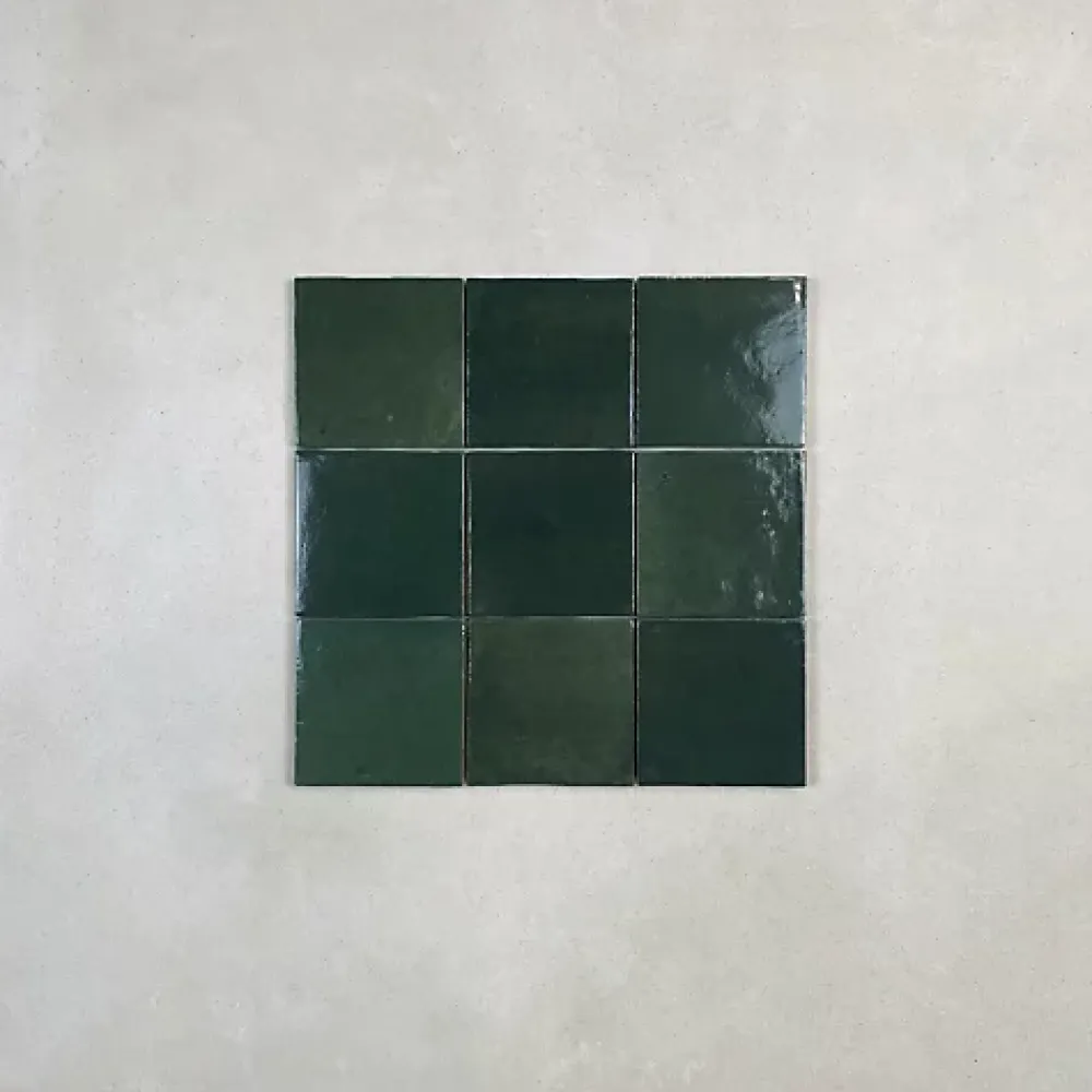 Les Carreaux De Jean Faïence Pour Douche|Faïence Pour Cuisine<Carrelage mural Effet Zellige Vert CROGIOLO ZELLIGE 10x10 Bosco - Les Carreaux de Jean