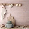 Gioia Materia Carrelage mural Effet Zellige Rose TRIBE 6x24,6cm Rose - Les Carreaux de Jean- Faïence Pour Pièce À Vivre|Faïence Pour Cuisine