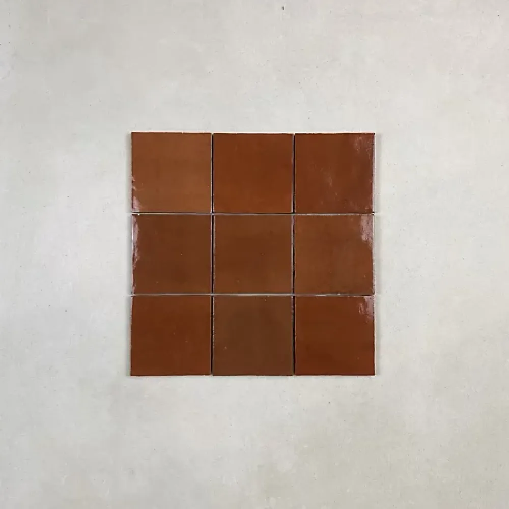 Les Carreaux De Jean Faïence Pour Douche|Faïence Pour Cuisine<Carrelage mural Effet Zellige Orange CROGIOLO ZELLIGE 10x10 Corallo - Les Carreaux de Jean