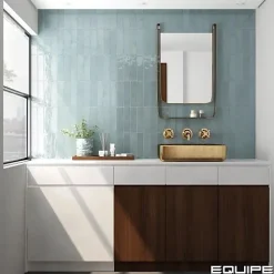 Gioia Materia Faïence Pour Salle De Bains|Faïence Pour Douche<Carrelage mural Effet Zellige Bleu Ciel TRIBE 6x24,6cm Watercolour - Les Carreaux de Jean