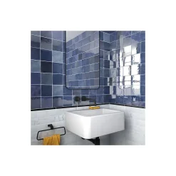 Gioia Materia Carrelage mural faïence effet zellige ARTISAN 13,2x13,2cm et 20x6,5cm 13.2x13.2 cm Burgundi - Brillant / Poli - boîte de 1 m2- Faïence Pour Wc|Faïence Unie