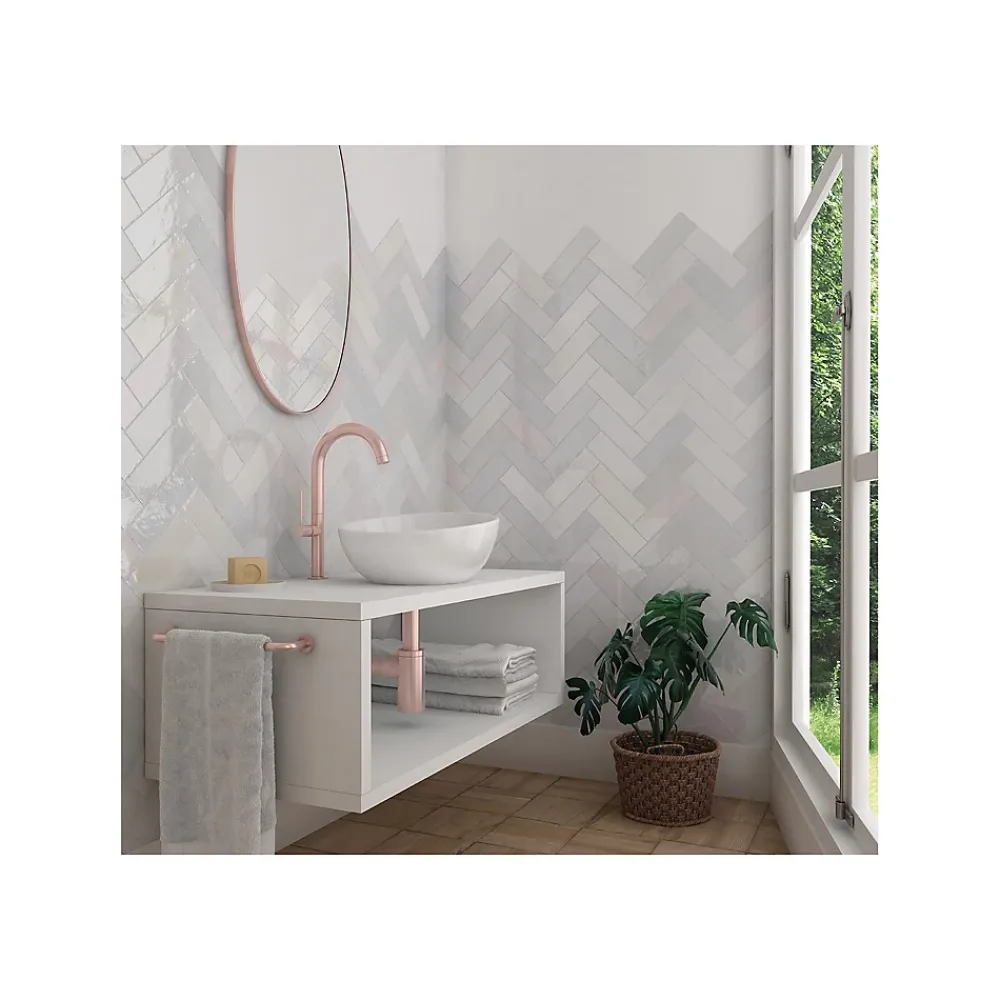 Gioia Materia Faïence Unie|Faïence Pour Wc<Carrelage mural faïence effet zellige LA RIVIERA 13.2x13.2 cm Mélange - - boîte de 1 m2