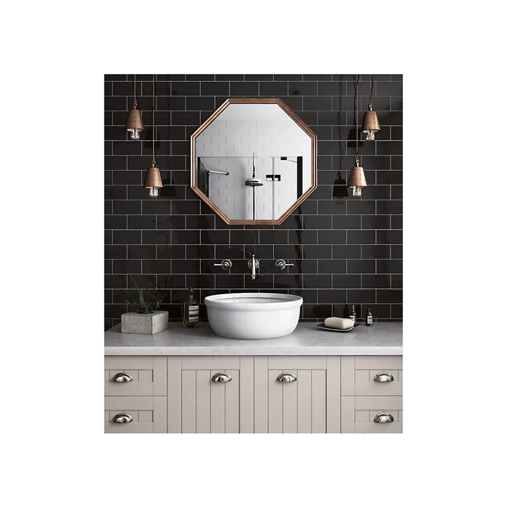 Gioia Materia Faïence Pour Wc|Faïence Unie<Carrelage mural faïence effet uni EVOLUTION 40x10 cm Blanc - Mat - - boîte de 1 m2