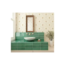 Gioia Materia Faïence Pour Wc|Faïence Unie<Carrelage mural faience effet zellige VILLAGE 13.2x6.5 cm Esmerald green - Brillant / Poli - boîte de 0.50 m2