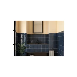 Gioia Materia Carrelage mural faience effet zellige VILLAGE 13.2x13.2 cm Royal blue - Brillant / Poli - boîte de 1 m2- Faïence Pour Wc|Faïence Pour Pièce À Vivre