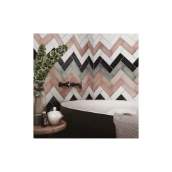 Gioia Materia Faïence Unie<Carrelage mural faience effet zellige MAGMA 20x6.5 cm Black coal - - boîte de 0.5 m2