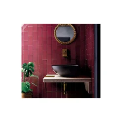 Gioia Materia Faïence Pour Salle De Bains<Carrelage mural faience effet zellige VILLAGE 13.2x6.5 cm Aubergine - Brillant / Poli - boîte de 0.50 m2