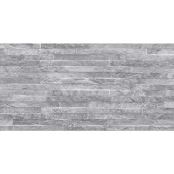 GoodHome Carrelage Mural Pour Douche|Carrelage Mural Pour Cuisine<Carrelage mural gris décor pierre L.61,5 x l.30,8 cm x ép.8 mm, Shaded Slate