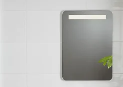 GoodHome Carrelage mural intérieur blanc brillant L.60 x l.30 cm x ép.9 mm, Perouso- Carrelage Mural Uni|Carrelage Mural Pour Douche